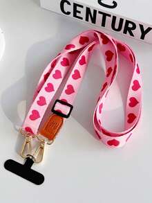 1pc Fabric Embroidered Phone Lanyard Crossbody Strap With Adjustable Shoulder Strap, Phone Case Hanging Chain, Halter, Charging Port Buckle Fixed Patch, Anti-Lost Anti-Theft For Women - Multicolor - View 13