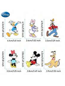 Bộ ghim cài men Disney Mickey & Friends chính hãng, phụ kiện huy hiệu dễ thương cho áo khoác và ba lô - Nhiều màu - Xem 2