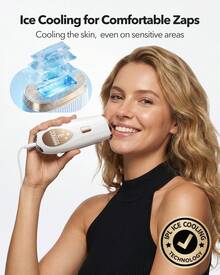 Advanced Ice-Cool IPL Hair Removal Device - Gentle And Painless With Freezing Point, Permanent Hair Removal, Easy To Operate, Ultra-Lightweight Body, Full-Body Treatment Can Be Completed In 10 Minutes, Ultra-Portable, Suitable For Home And Travel. - 美規B型插(110-127V) - 查看 2