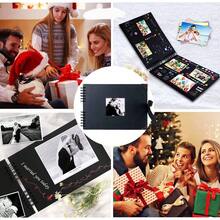 lbum de Fotos, lbumes de Recortes de Bricolaje 80 Pginas, Nuestro Libro de Aventuras, Scrapbook Memoria de Viaje, con Pegatinas y Bolgrafos, Regalo para Cumpleaos, Navidad, Pareja, Boda Aniversario - 80 páginas - Negro - Ver 9