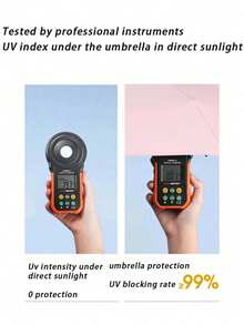 1pc Mini Capsule Umbrella, Ultra-Light Portable Folding Sun & Rain Umbrella, UV Protection Pocket Umbrella For Women, Multi-Color Optional - Multicolor - View 7