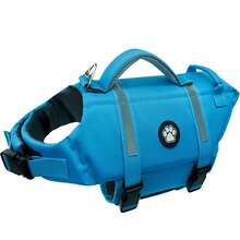 Dog Life Jacket, Lightweight Adjustable Buoyancy Vest With Rescue Handle, High Visibility Reflective Design, Suitable For Small And Medium Dogs Swimming And Boating - Blue - View 10