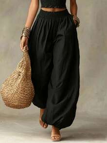 Relaxed Two-Piece Set For Lounging And Travel, Very Popular - Black - View 3