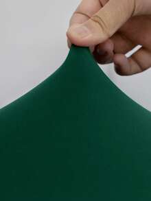 1 pieza Funda de sofá de fibra de poliéster elástica con estilo minimalista moderno impreso, desmontable y lavable a máquina, adecuada para sala de estar, comedor, estudio, dormitorio, uso doméstico - Verde Oscuro - Ver 4