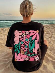 Women T-Shirts - Black - View 1