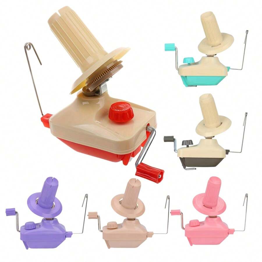 Handmade Fiber Yarn Winding Ball Reel Holder - Khaki - View 1