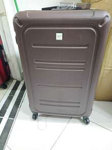 Premium Hard-Board Suitcase | 360° Wheels | Stylish And Durable | Security Lock - Marrom - 查看 3