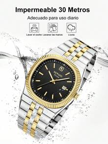 REWARD Men's Quartz Watch Business Fashion Style Calendar Display Luminous Hands Multifunction Wristwatch High Quality Gift Classic Design Stainless Steel Strap - Multicolor - View 5