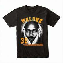 KARLO Multi-Genre Music Casual Short Sleeve T-Shirt, Summer Surfing And Daily Wear, Loose Fit Retro T-Shirt - 返回 2 - 查看 1