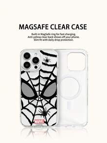 Miniso Funda de teléfono transparente con carga inalámbrica magnética de Marvel Superman, funda de teléfono de verano, funda de teléfono de regalo de vacaciones, antideslizante, a prueba de caídas, a prueba de huellas dactilares para GalaxyS22, GalaxyS23, S24plus, GalaxyS25, S26ultra, compatible con iPhone17, 17Air, 17pro, 17promax, 11, 12, 13, 14, 15, 16pro, 16promax, 14Plus, 15Plus, 16Plus, 16pro, 16promax. - transparente - Ver 2