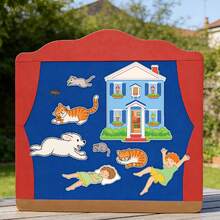 hoojojo 12 Pcs Sleepy House Story Felt Set, Interactive Storytelling Role-Play Felt Board Kit, Story Sequencing Cards, Creative Reading Game Props, Early Literacy Learning Kit, Classroom Activity Supplies, Back-To-School Set, Home & Group Learning Tools - Multicolor - View 5