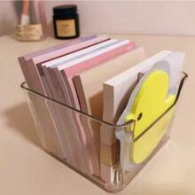 1pc Transparent Drawer Organizer Box For Desktop Organization - Small Compartment Storage Box - Stackable, Mix And Match - For Sorting And Categorizing Back To School Stationery Storage Box School Supplies - Square - View 8