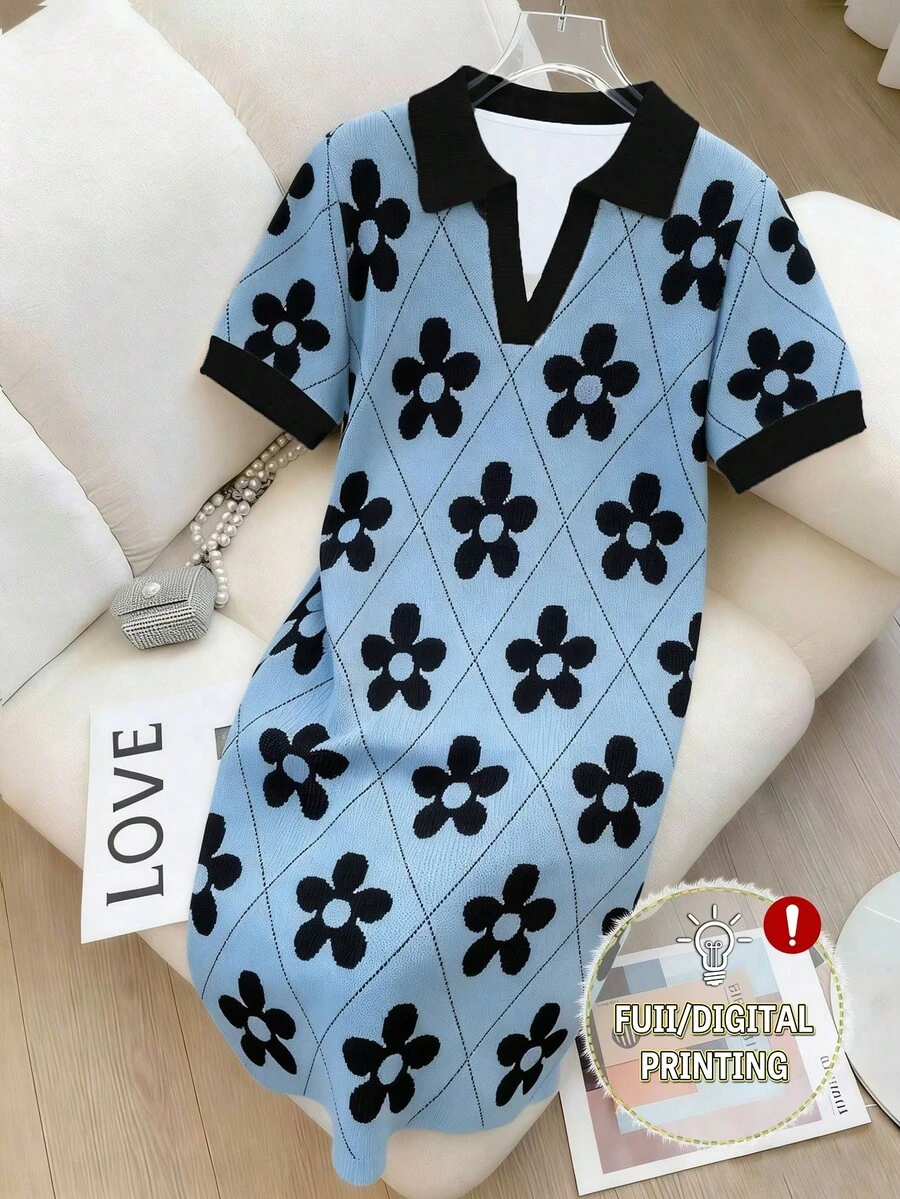 Women Midi Dresses - Warna-warni 7 - View 1