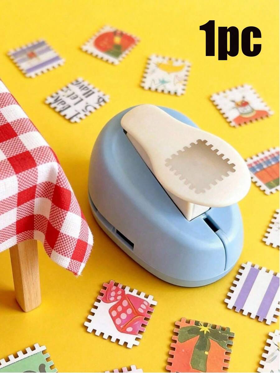1pc Stamp Pressing Tool, Stamp Binder Hole Puncher, Creative Handmade Pressing Tool, Scrapbook Collection Tool - View 1