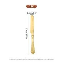 1/2pcs Elegant Cake Server Set, Retro Embossed Handle Cake Knife And Spatula, Durable Dessert Serving Tools For Afternoon Tea Celebration Wedding Party - View 10