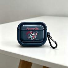 Disney Mickey & Minnie With Favorite & #Ship Text Print AirPods Case Cute Shockproof And Drop-Proof Shell With Keychain Compatible With AirPods 1/2/3/4 And Pro/Pro 2 Nd Generation Suitable For New AirPods Pro 3 Stocking Stuffers The Girlfriend. - Green - View 5