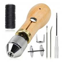Leather Sewing Awl Kit, Hand Stitch Repair Tool Practical Stitching Awl For Handmade Leather Craft - Type a - View 2