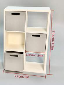 Miniature Collection Cabinet With Drawer Display Shelf, PLA Material Mini Vase, DIY Customizable Decorative Ornament, Durable And Anti-Drop Small Vase - Multicolor - View 10
