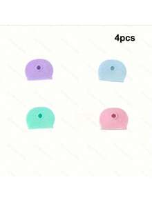 12 PIEZAS/8 PIEZAS/4 PIEZAS Cubiertas elásticas de silicona de colores surtidos para llaves, Portallaves de PVC impermeables, Organizadores de identificación de llaveros, Accesorios escolares y de coche, Regalos lindos góticos y Y2K para madre, padre, graduación y maestro - Multicolor - Ver 3