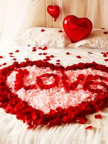 5000pcs Romantic Style Non-Woven Artificial Rose Petals, Handmade Scattered Petals, Suitable For Proposal Party, Valentine's Day Decoration, Wedding Decoration, Room Decoration, Anniversary Decoration, Mother's Day Decoration, Graduation Party Decoration, Home Decoration, Scene Decoration - Multicolor - View 2