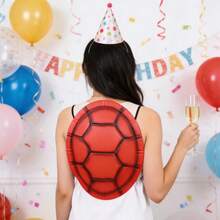 1pc EVA Turtle Shell Cosplay Prop, Realistic Embossed Turtle Pattern Fake Shell, Performance Costume Accessory, Fake Pectoral And Abdominal Muscles - Multicolor - View 11