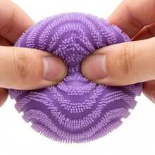 Round Ball Squeeze Toy For Stress Relief, Spiky Ball, Easter Egg, Slow-Rebound Sensory Squeeze Stress-Relieving Colorful Ball - màu ngẫu nhiên - Xem 10