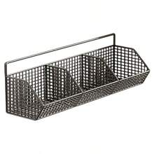 1 pieza Estante de almacenamiento de condimentos sin taladro para cocina, estante de especias de 3 niveles montado en la pared, a prueba de humedad y óxido, organizador esencial de cocina - Estante de almacenamiento de pared para cocina - Ver 4