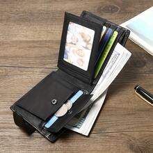 2026 Men's Genuine Leather Wallet Multifunctional Anti-Theft Credit Card Holder Cowhide Wallet - Black - View 7