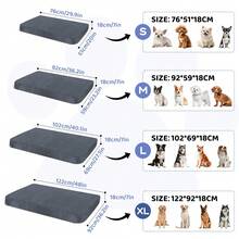DUJUIKE Dog Bed Cover - Soft Plush Replacement Cover, 100% Waterproof, Soft Fleece/Velvet Material; Waterproof And Removable/Washable Dog Bed Cover (Dark Gray) - Dark Grey - View 8