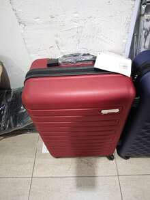 Premium Hard-Board Suitcase | 360° Wheels | Stylish And Durable | Security Lock - 葡萄酒 - 查看 3