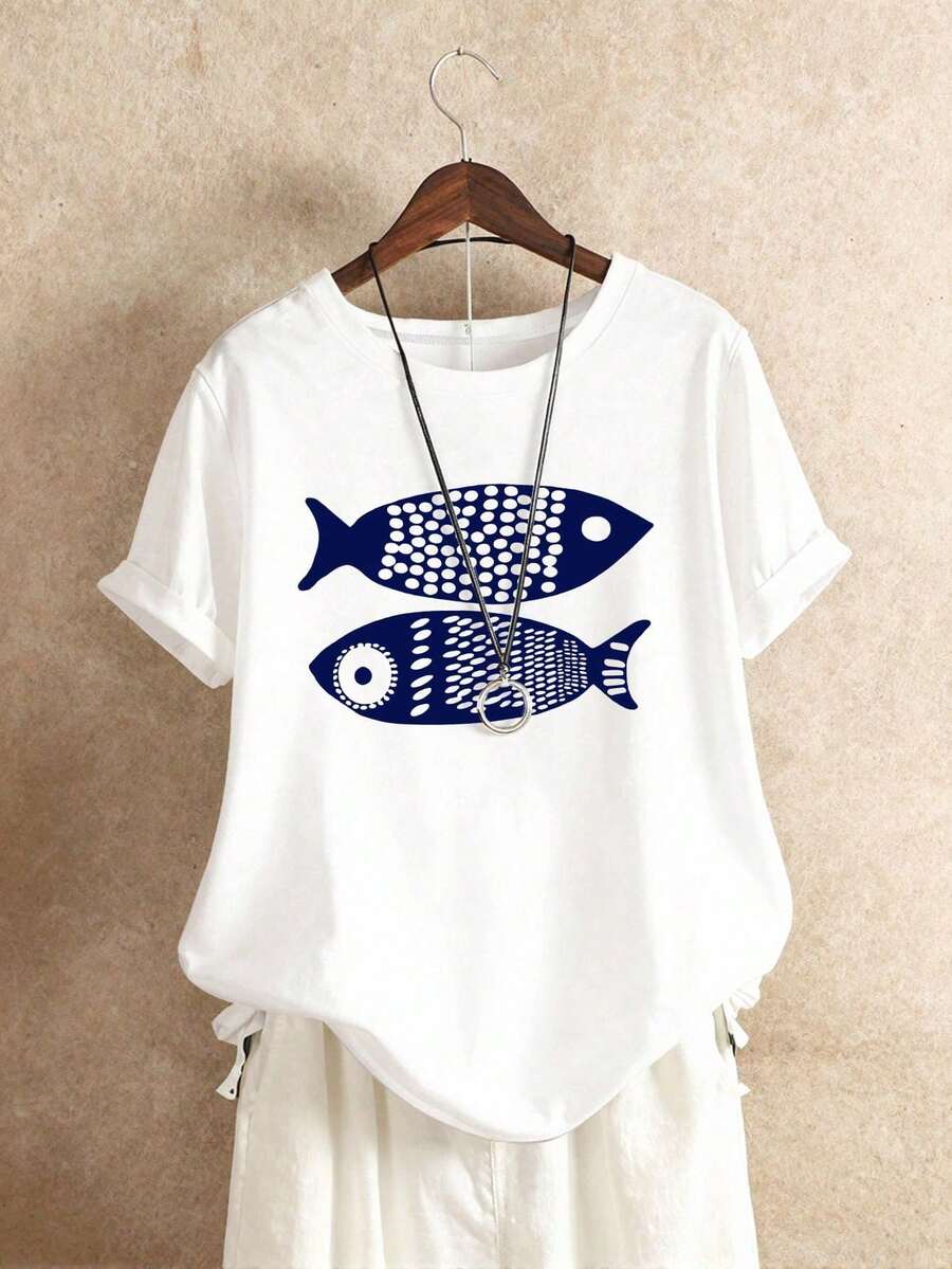 Women T-Shirts - 白色的 - 查看 1
