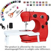1pc Beginner Sewing Machine, Mini Portable Sewing Machine, Suitable For Beginners, A Complete Set Of Quick Home Fabric Repair Tools, Also A Great Helper For DIY Craft Enthusiasts. - Multicolor - View 7
