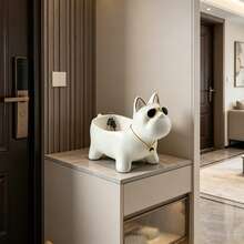 Modern Minimalist Creativity Home Room Living Room Decorative Accessories ,Key Storage Rack ,Dog Sculpture ,Watch, Remote Control Storage Box,Resin Material - View 4