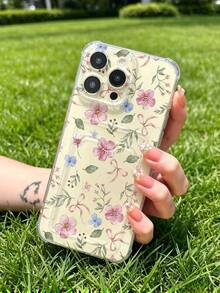 1 unidad Patrón de cinta floral en acuarela Funda para GALAXY S24, protección anticaída con airbag reforzado en las cuatro esquinas, tarjetero invisible integrado en la parte trasera, compatible para tarjeta personal, carnet de conducir, tarjeta de acceso y tarjeta de transporte, funda protectora antigolpes portátil con ranura para tarjetas, diseño sencillo y elegante, ideal para uso diario, desplazamientos y viajes - transparente (transparente) - Ver 4