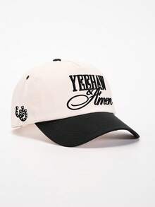 1 buah Topi Baseball Bordir YEEHAW Side Uu Color Block, Topi Kasual Pelindung Matahari yang Dapat Diatur, Cocok untuk Perjalanan Musim Semi/Gugur, Topi Matahari Serbaguna yang Modis, Topi Remaja Gaya Y2K - topi bisbol - View 14