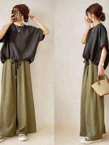 Women Suit Sets - Khaki - View 1