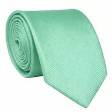 Set Of 3 Light Gray Ties For Groomsmen, Weddings, And Events - Verde - Ver 3
