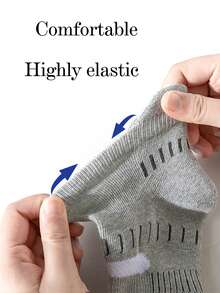 30 Pairs Unisex Sports Socks Multi-Pack, Breathable Moisture-Wicking Sweat-Absorbing Cushioned Non-Slip Socks For Men And Women, Running Fitness Hiking Daily Work - Apricot - View 3