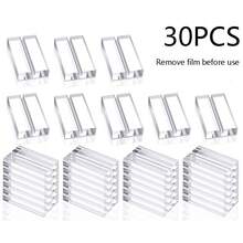 1/2/5/10/20/50pcs Acrylic Transparent Table Card Holder, Name Card Stand, Wedding Direction Sign Display Rack, Suitable For Dining Table, Wedding Photos, Office Menu, Meetings And Other Occasions - Multicolor - View 20