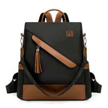 Lightweight Waterproof Dual‑Use Backpack For Women Office Travel & Daily Outings - Black - View 9