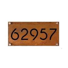 1pc Customized Rusty Metal Address Sign, Outdoor Door Plaque, 2D Printed Faux Rusty Address Plate, Modern Address Sign, Personalized Door Plaque Gift, Iron Material, Wall-Mounted Structure, Customized Welcome Sign | Elegant Door Plaque | Exquisite Design - Multicolor - View 22