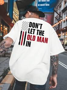 Nueva camiseta de manga corta estampada para hombre, para el verano, top moderno y a la moda, estilo básico de cuello redondo para primavera y verano, versátil y transpirable, adecuada - Blanco - Ver 2