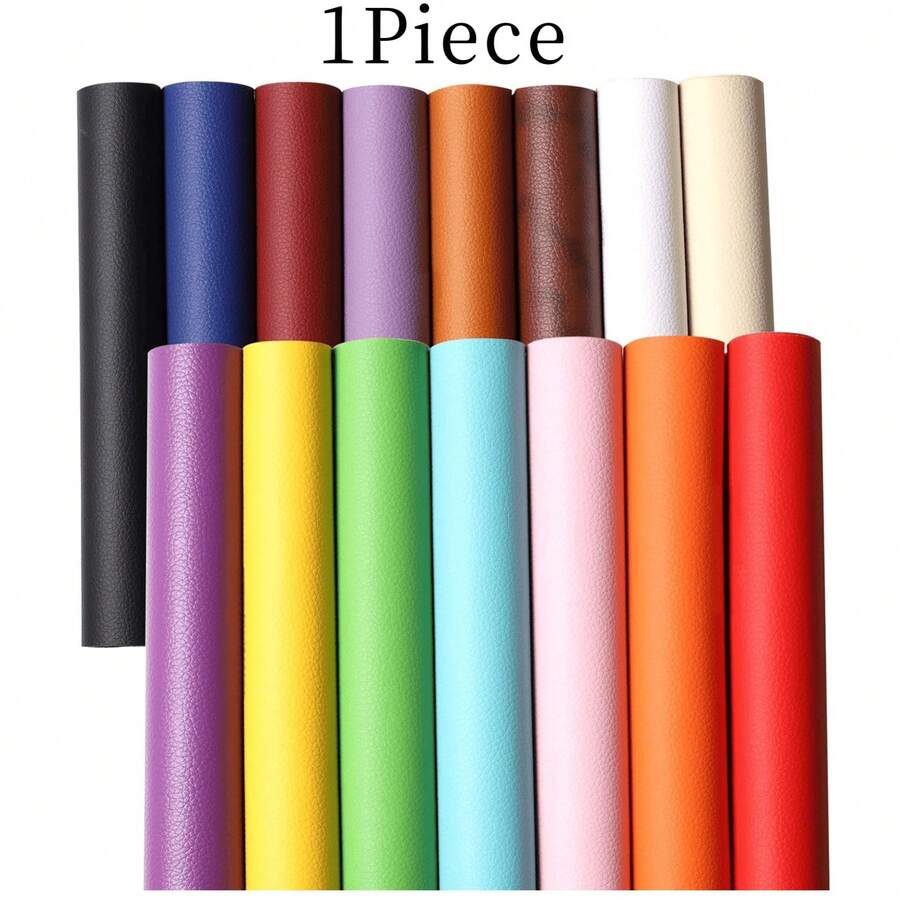 1pc 20x30cm Colorful Artificial PU Leather Fabric, Suitable For Making Bags, Hats, Hair Accessories, DIY Jewelry, Sewing, Shoe Making And Other Crafts