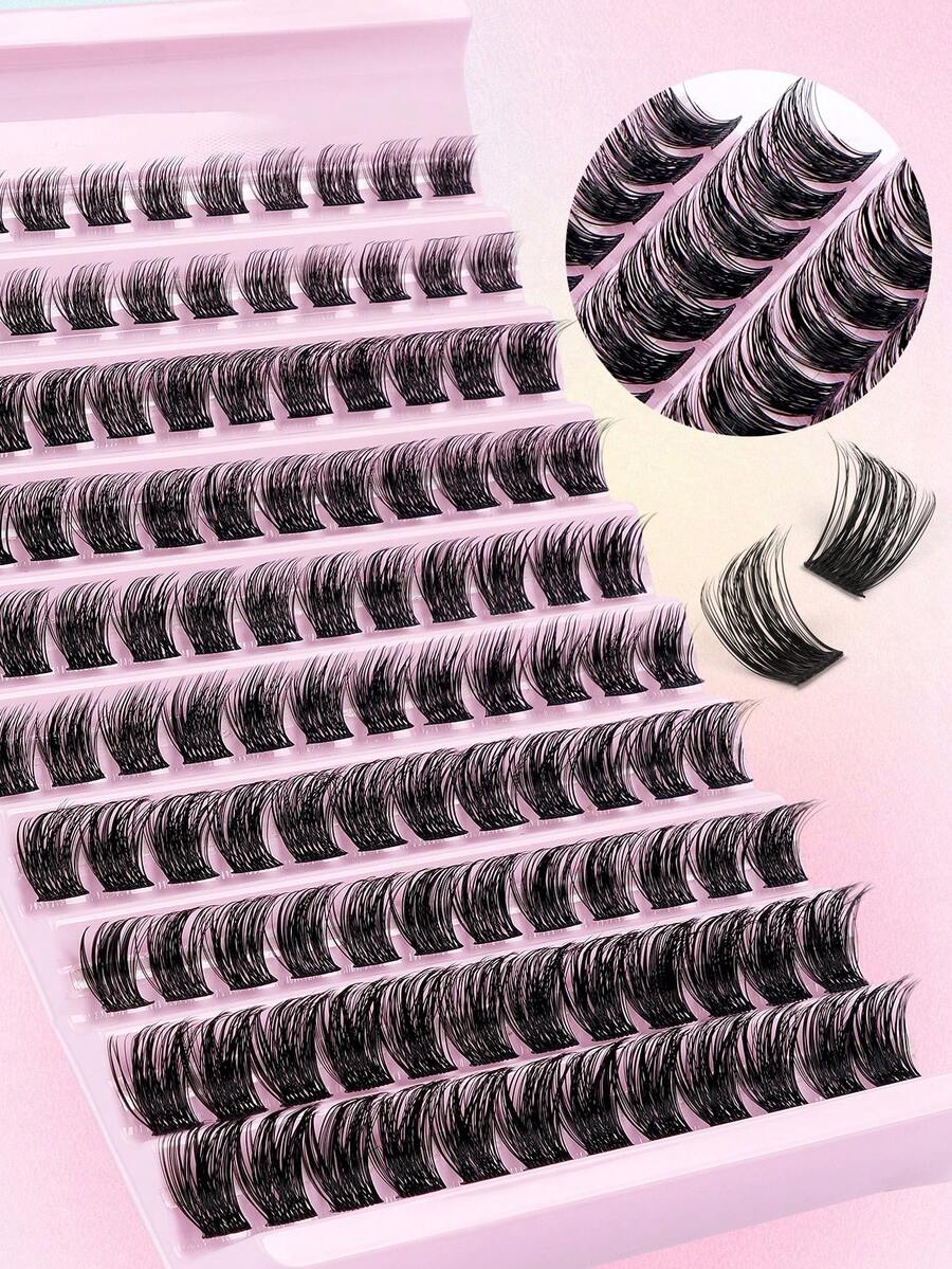 MAANGE 120/360片單簇假睫毛 DIY接睫毛 自然仙女分段睫毛 混款濃密簇睫毛 柔軟輕盈 易佩戴 適合居家化妝 女性彩妝愛好者完美禮物 - D - 查看 1