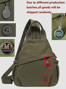 Anti-Theft Casual Multi-Compartment Nylon Backpack For Women; Multi-Functional Commuter Day Bag; - Multicolor - View 11