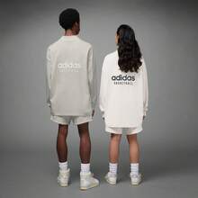Adidas Men's Minimalist Letter Print Sports Long Sleeve T-Shirt, Versatile - Light Grey - View 4