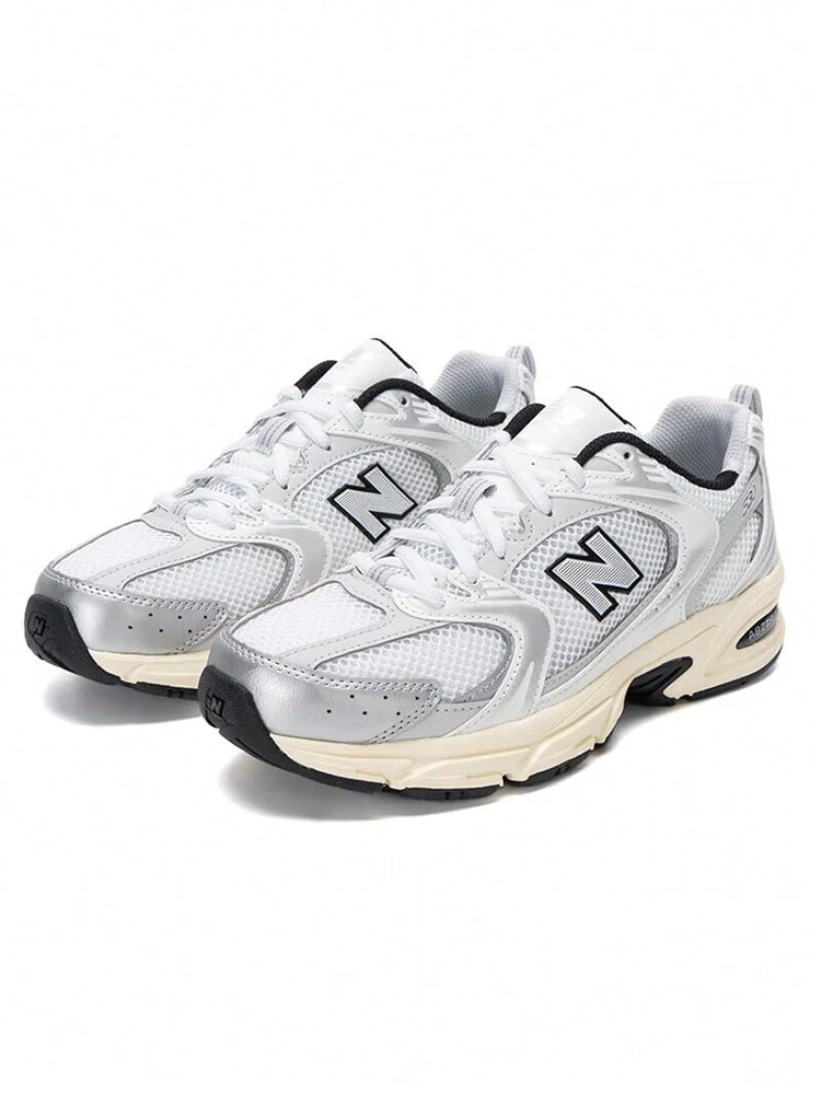 New Balance男鞋女鞋2026新款530系列復古跑步鞋網面透氣運動休閒老爹鞋MR530TA - 白色 - 查看 1