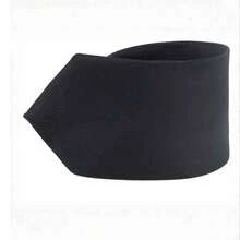 Set Of 3 Light Gray Ties For Groomsmen, Weddings, And Events - Negro - Ver 4