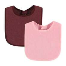 Hudson Baby Unisex BabyDrooler Bib with Waterproof Lining - Borgoña rosado - Ver 4
