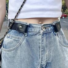 Ceinture élastique invisible, unisexe, amincissante et flatteuse - Conception confortable sans boucle, réglable et élastique, s'adapte parfaitement aux jeans et pantalons décontractés - Améliore vos courbes corporelles, ajustement invisible, unisexe, élastique confortable, taille unique - Multicolore - Voir 5